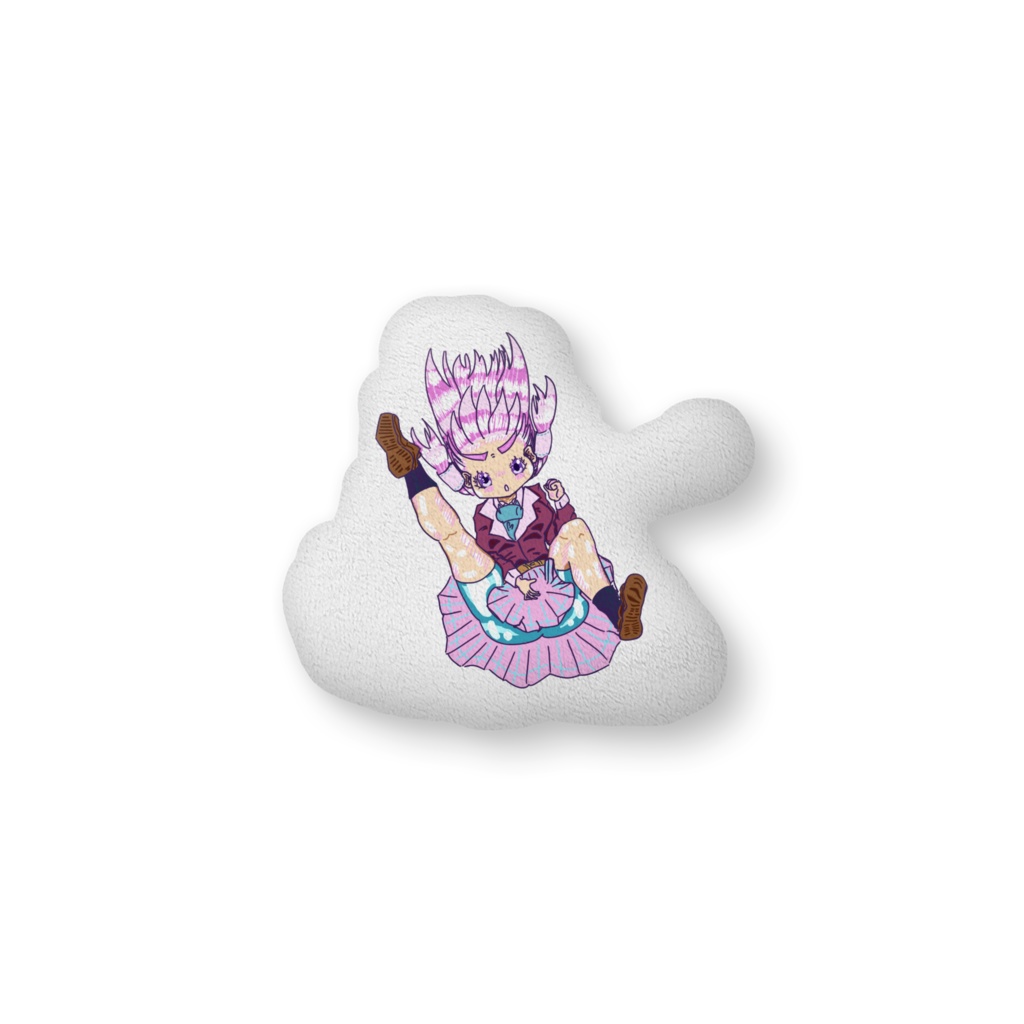 カエル戦車クッション(裏面女の子)