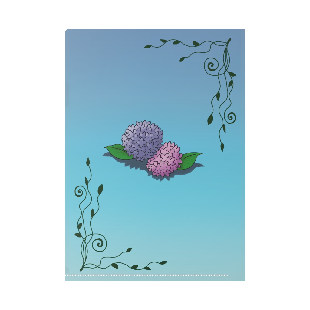 着物の女の子のクリアファイル