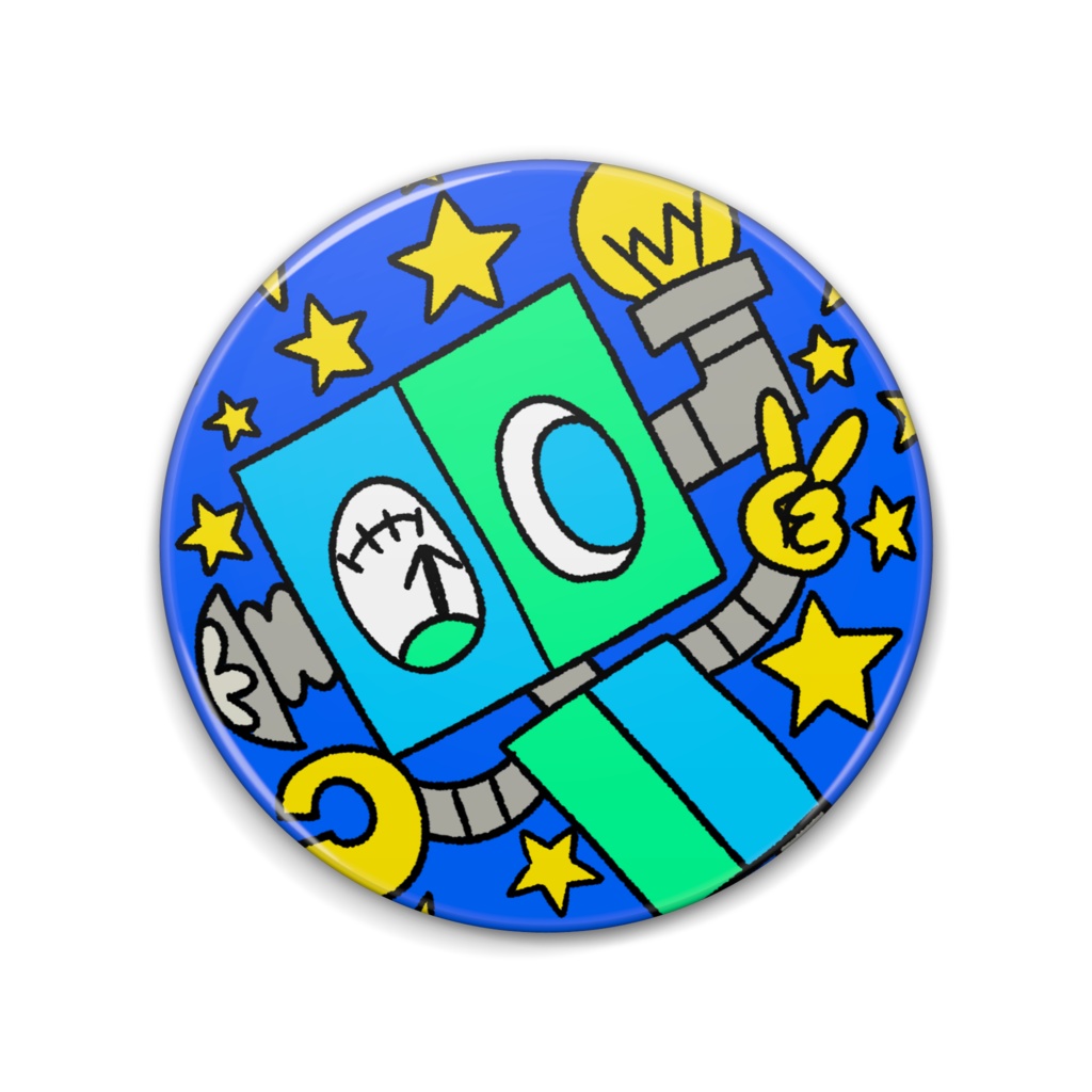 ロボット達の缶バッチ