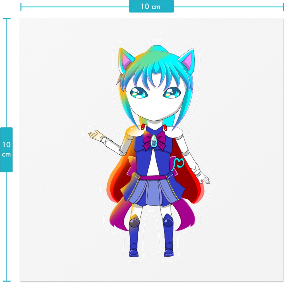 【怪盗×ロボ娘】怪盗ブルーステッカー