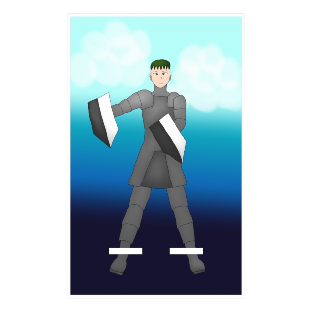 ダブルシールドの戦士