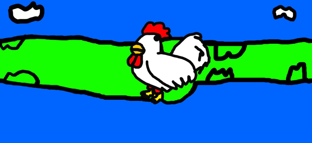 かわいいニワトリ