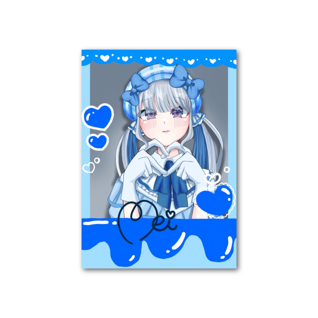 水色担当アイドルフォト風カード