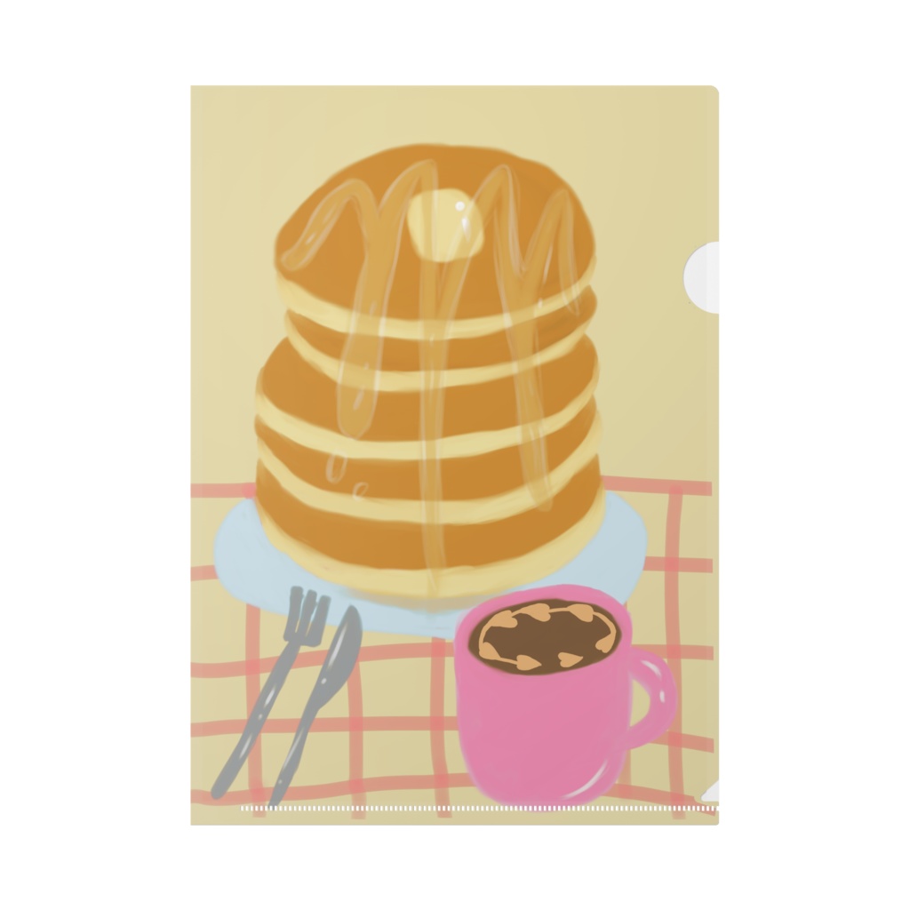 パンケーキのクリアファイル