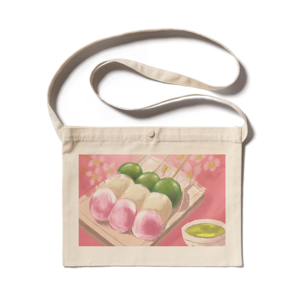 サコッシュ団子イラスト