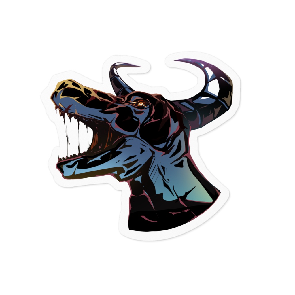 青龍ステッカー(白フチ)