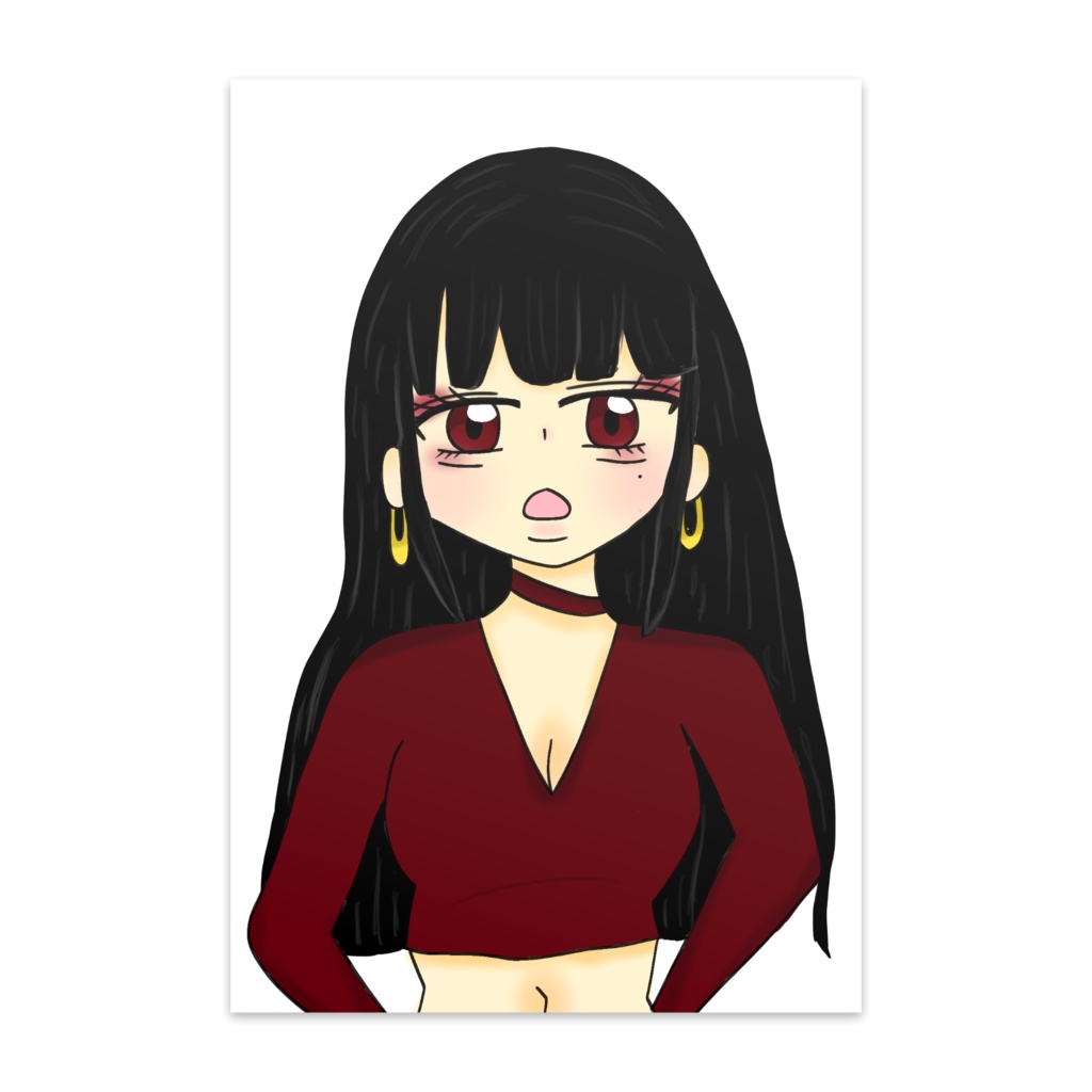 大人っぽいお姉さんのポストカード