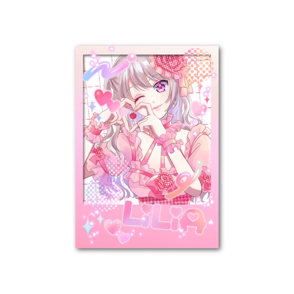 アイドルリリアちゃんフォト風カード