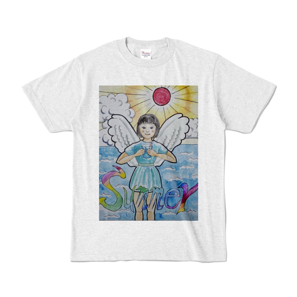 夏！天使と涼しげTシャツ