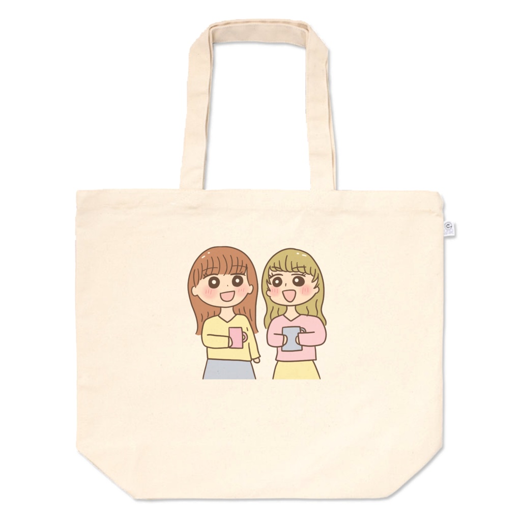 緩めの女の子のトートバッグ