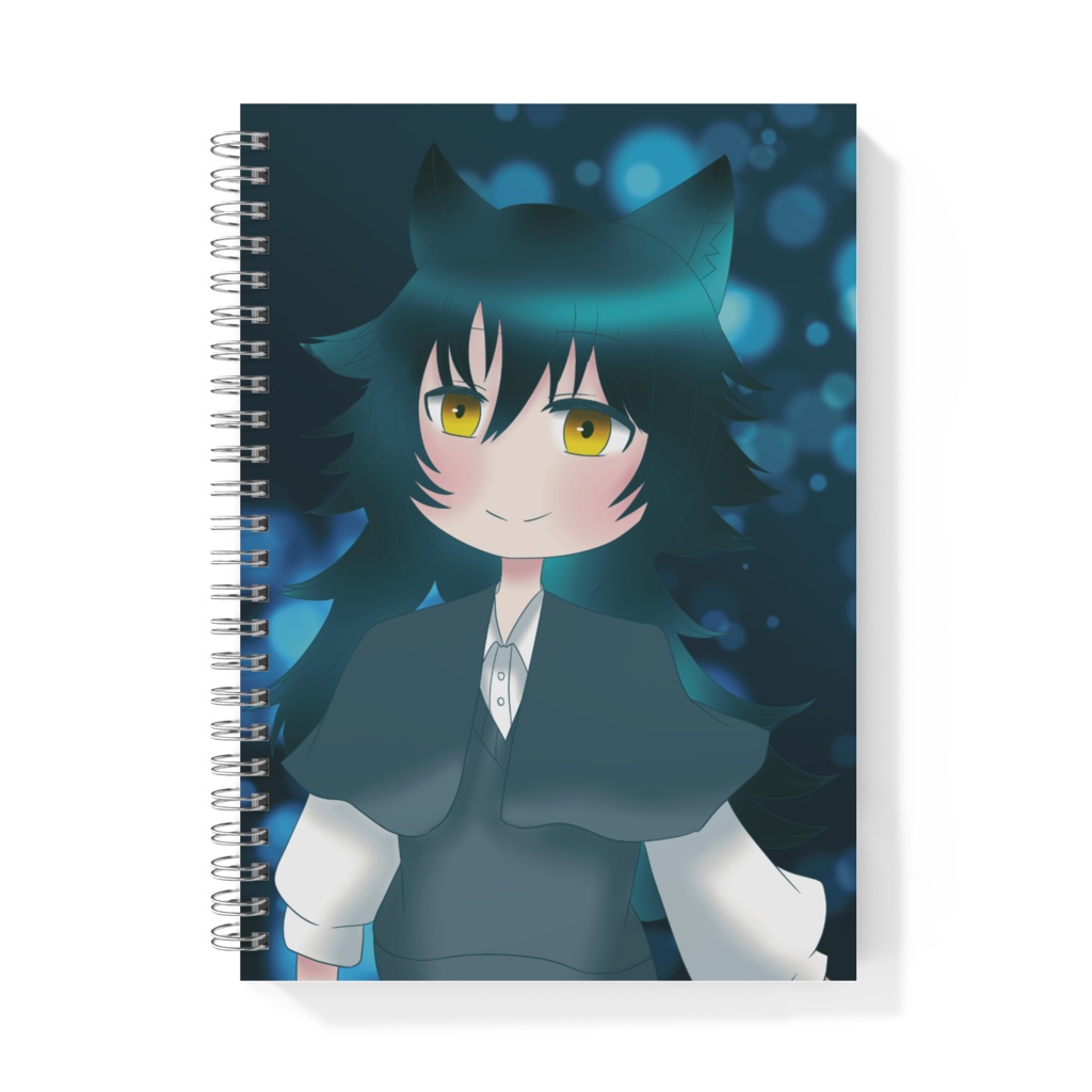 ウルフカットちゃんリングノート
