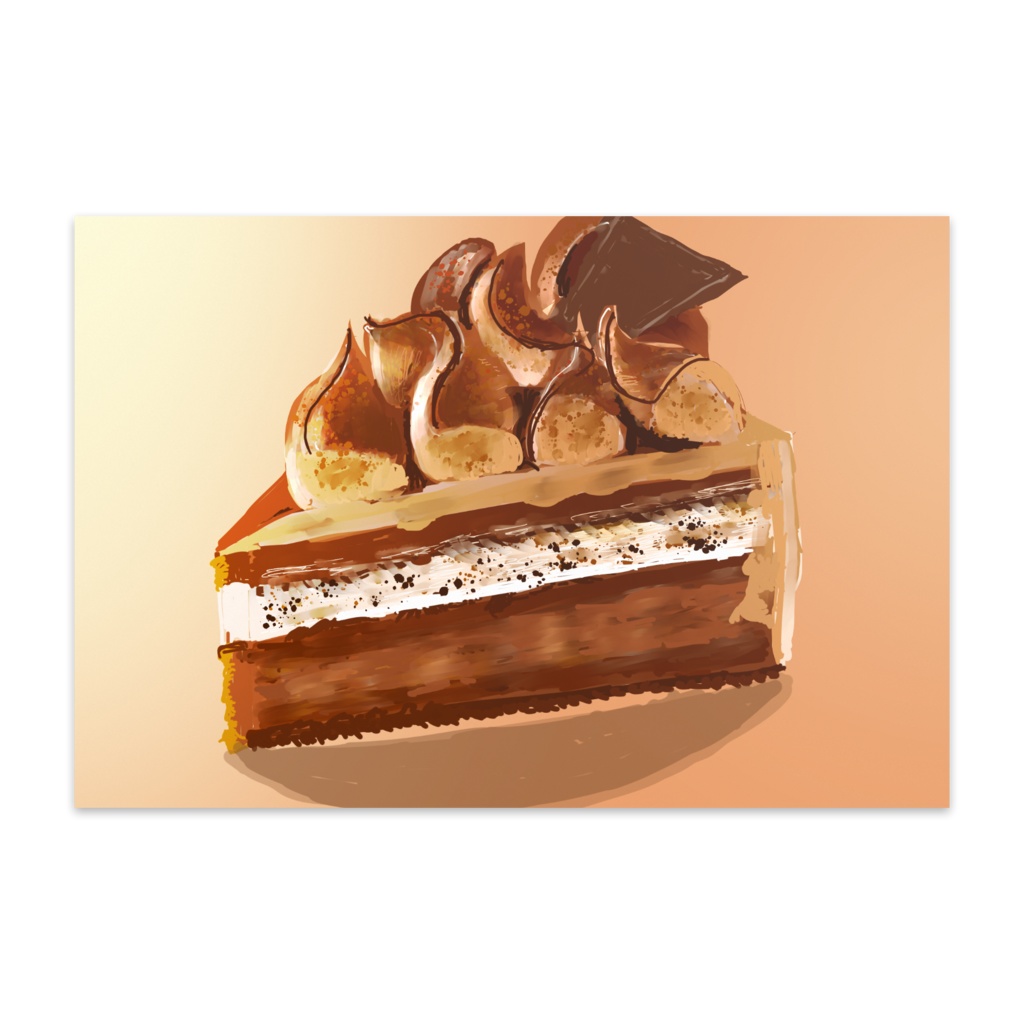 ケーキのポストカードシリーズ