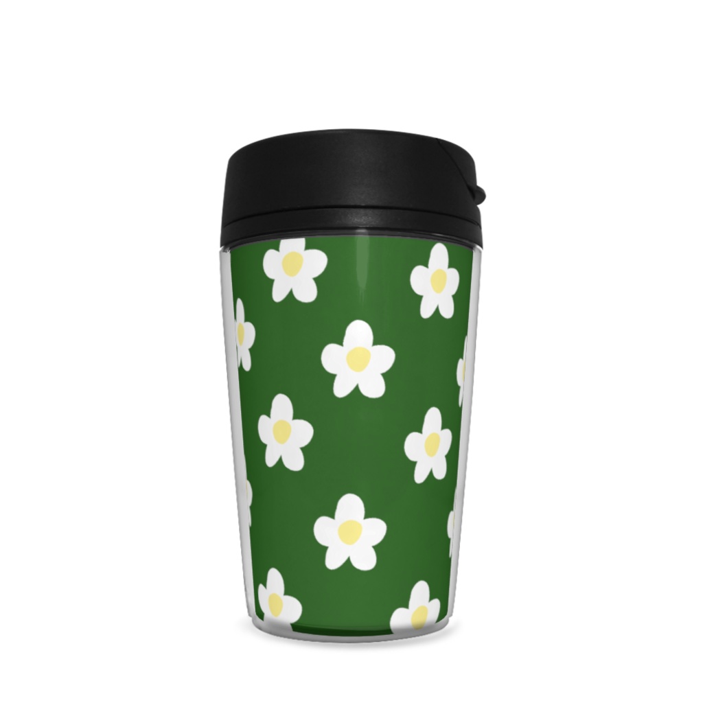 お花柄タンブラー