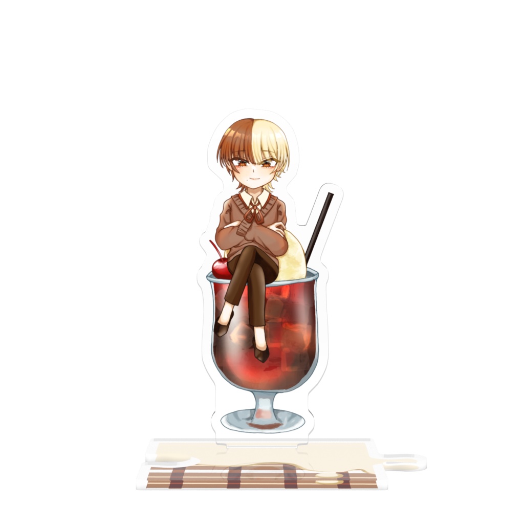 コーヒーフロートの繋がるアクスタ