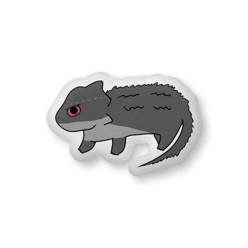 アカメカブトトカゲのふわふわクッション