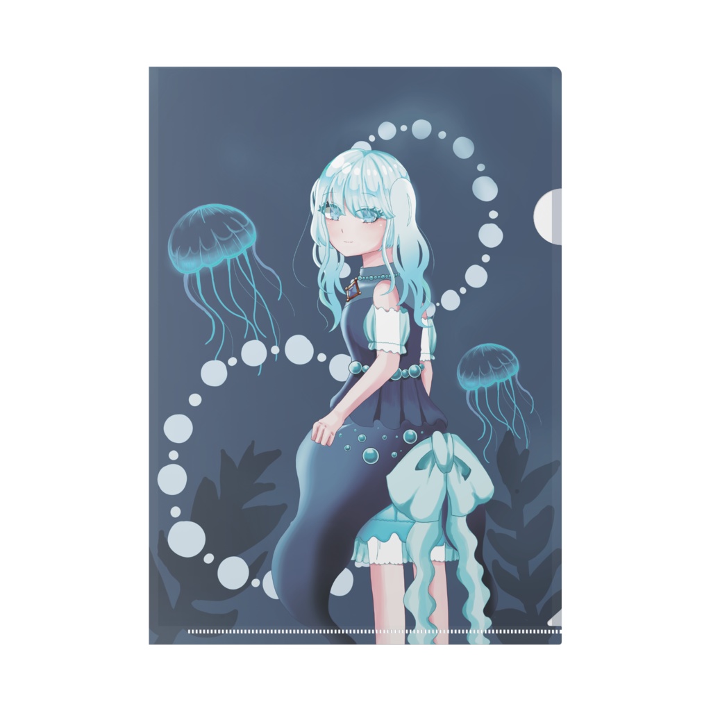 クラゲと少女のクリアファイル