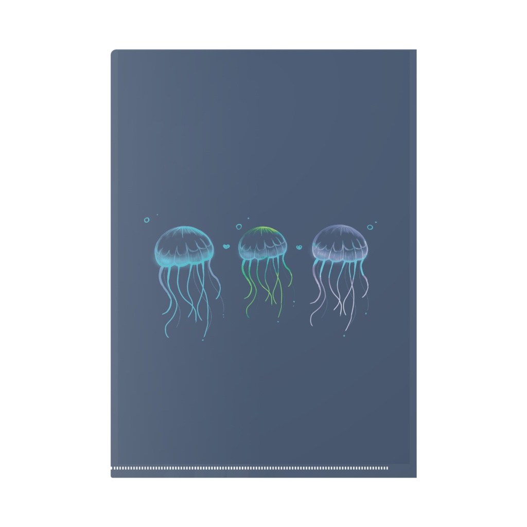 クラゲと少女のクリアファイル