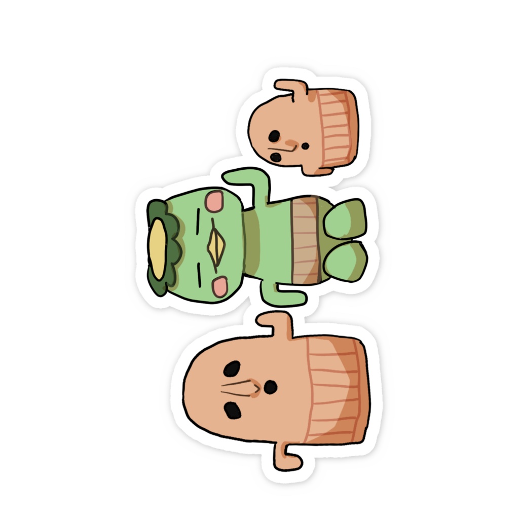 はにわのモノマネ、バレバレカッパ