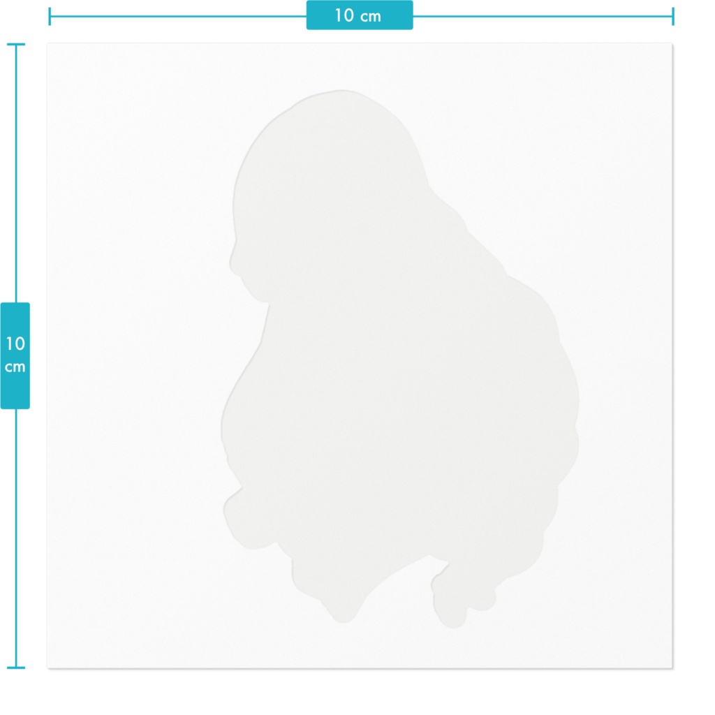 長髪男子のステッカー