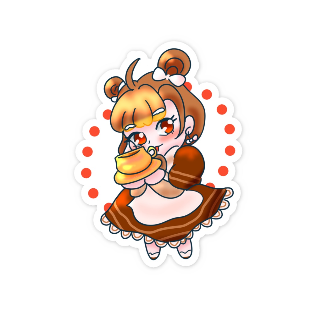 カフェ風のメイドさん