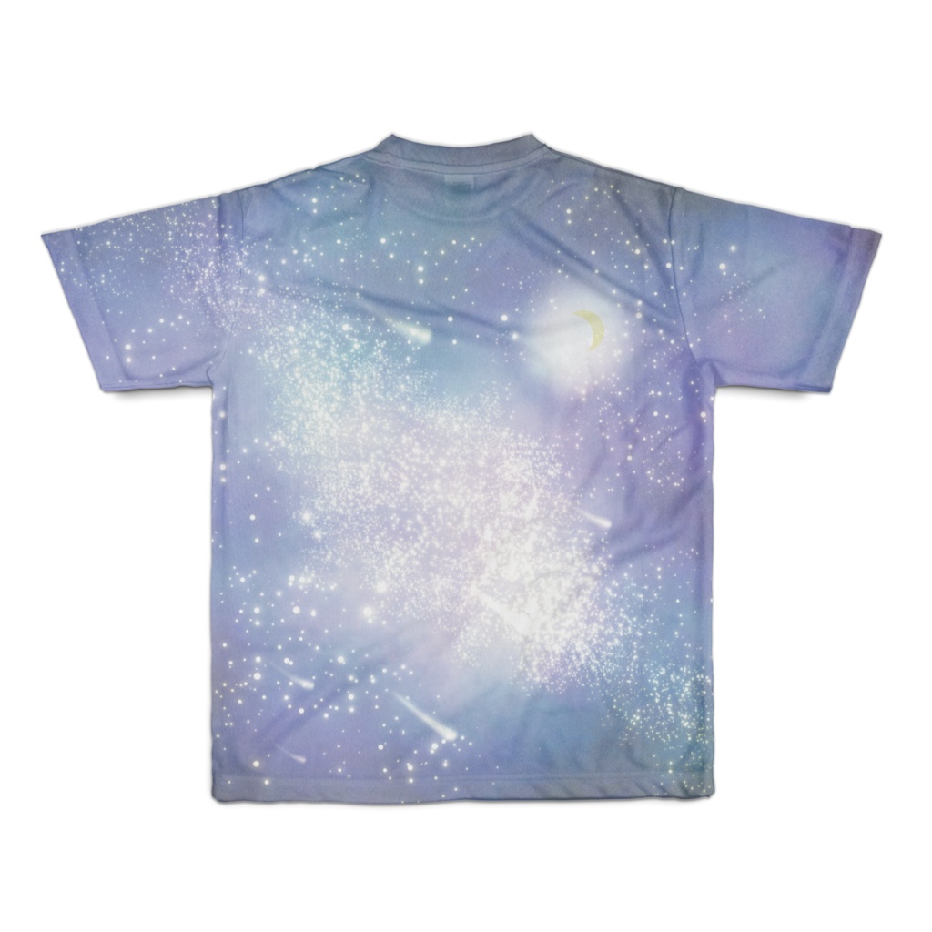 青空と星空のフルグラフィックTシャツ