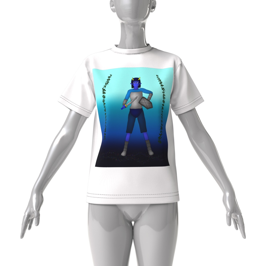 ビッグシルエットTシャツ、鬼戦士