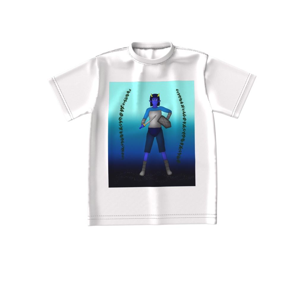 ビッグシルエットTシャツ、鬼戦士