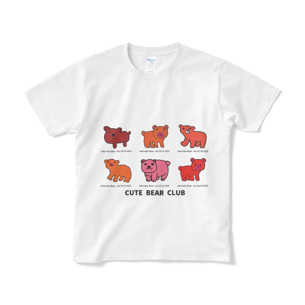 かわいいくま図鑑Ｔシャツ