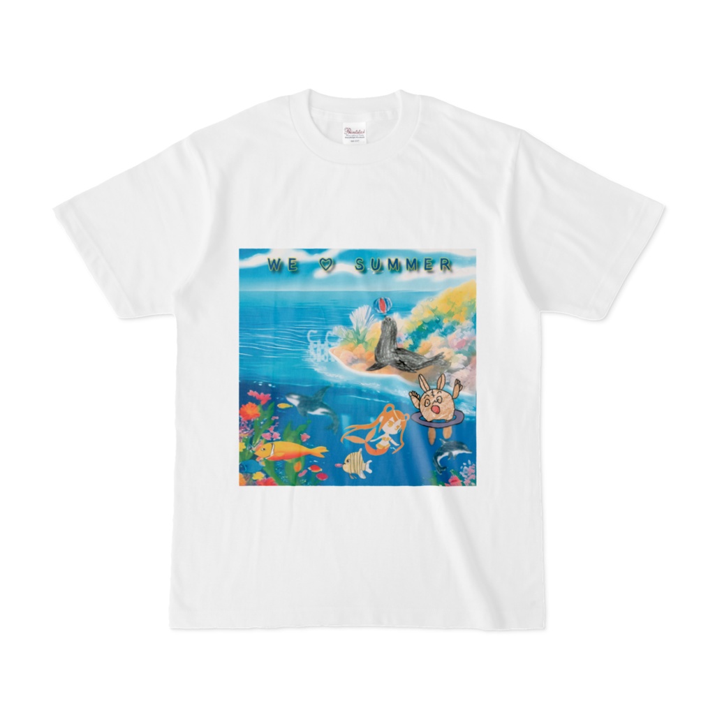 【WE❤SUMMER】夏の日もハッピーな仲間たちTシャツ🌻🌊