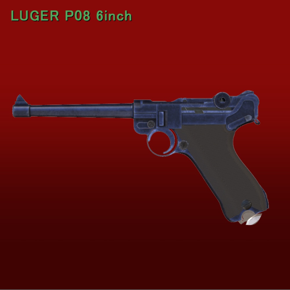 【MMD】LUGER P08 6inch セット