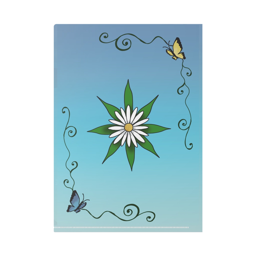 ベンチで休憩(クリアファイル)