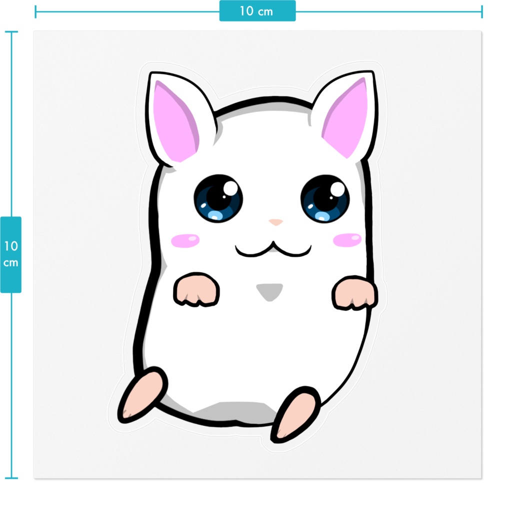 サファイアブルー猫スター FAIRYステッカー