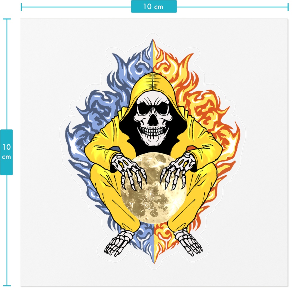 A tale of skulls, moons and flames