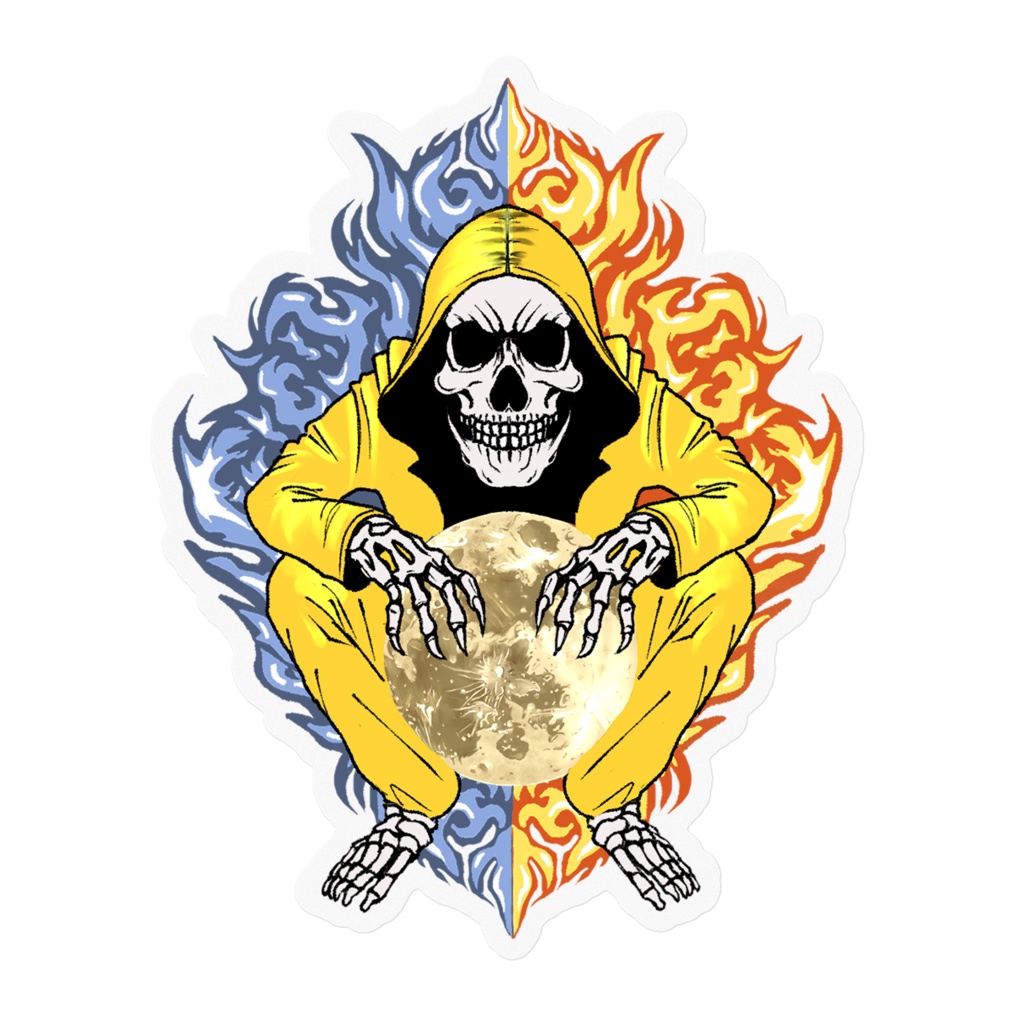 A tale of skulls, moons and flames