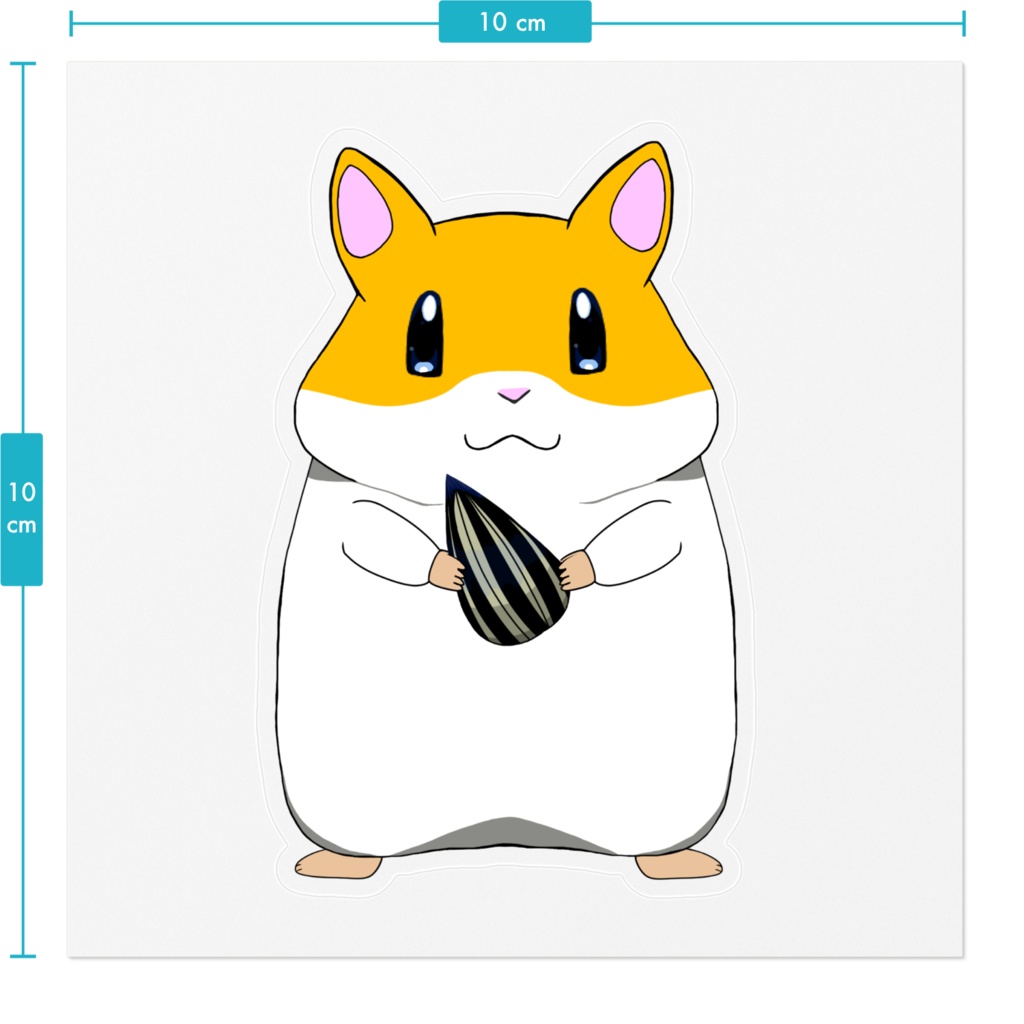 ゴールデンハムスターステッカー
