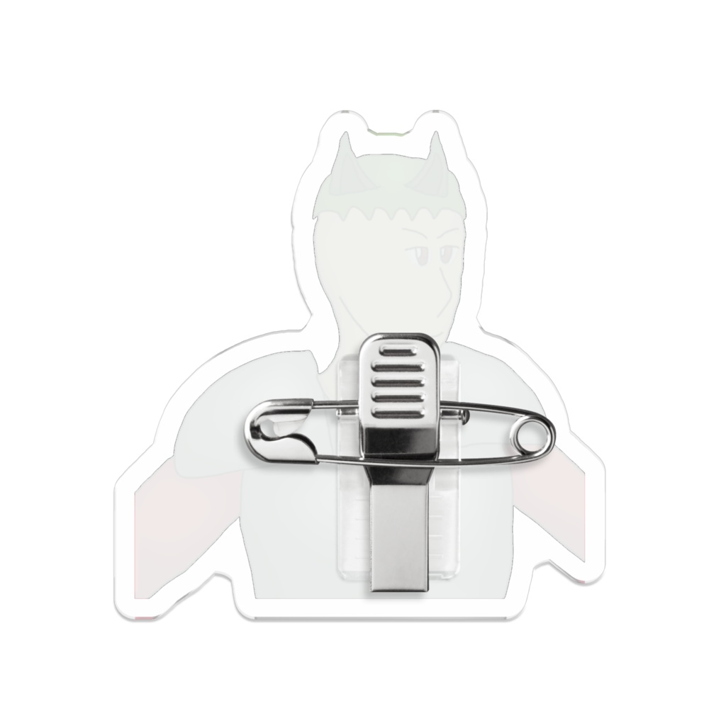 アクリルバッジ50×50、獣人戦士