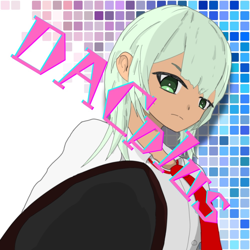 銀髪強気少女☆アクリルキーホルダー