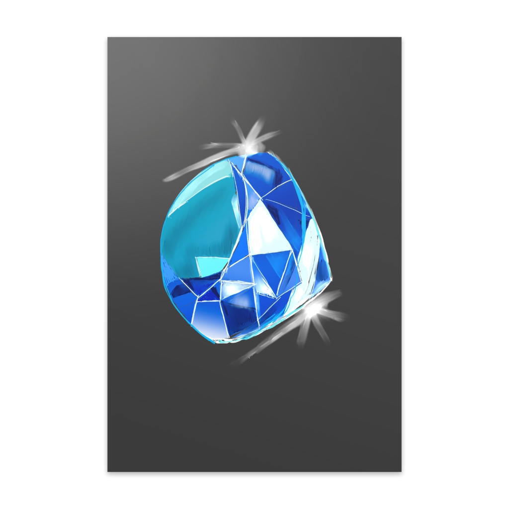 サファイアイラストポストカード