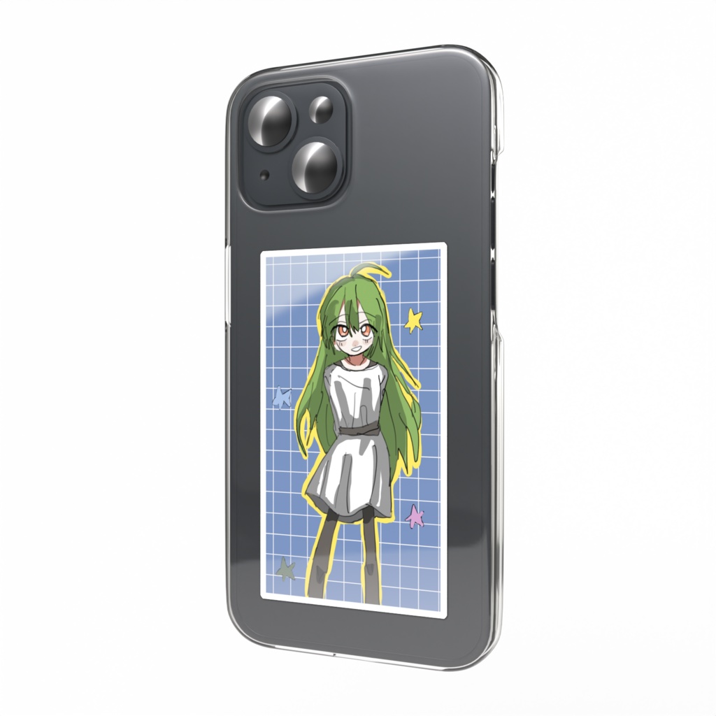 緑髪ちゃん、スマホステッカー