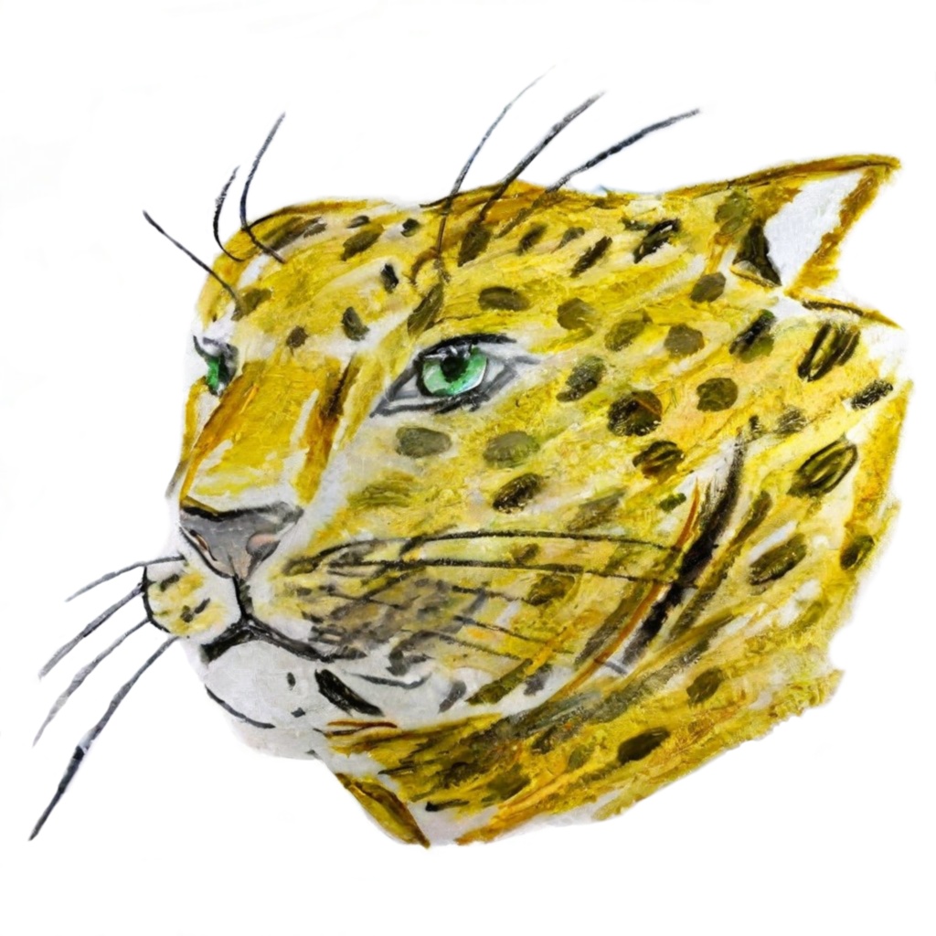 【色鉛筆で描いた!】イケイケ😸ヒョウTシャツ