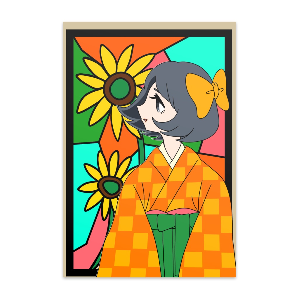 窓際のひまわり