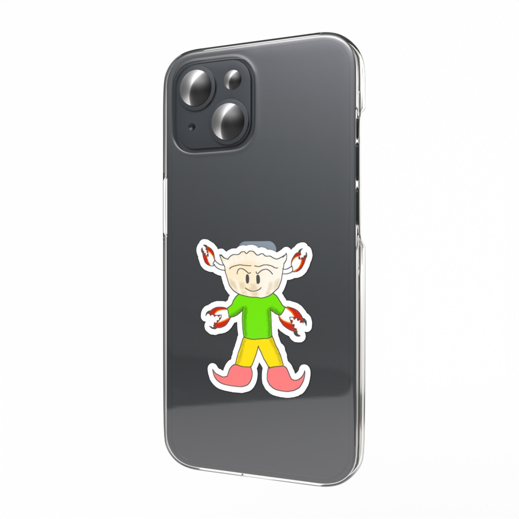 スマホステッカー　カニギョウザマン・ギョウザマン