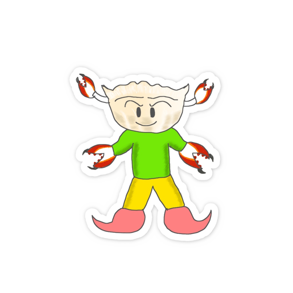 スマホステッカー カニギョウザマン・ギョウザマン