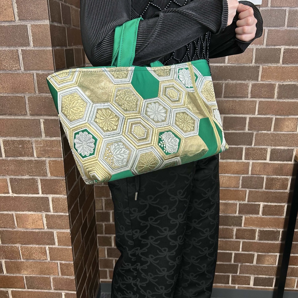 【 菊模様】帯リメイクバック