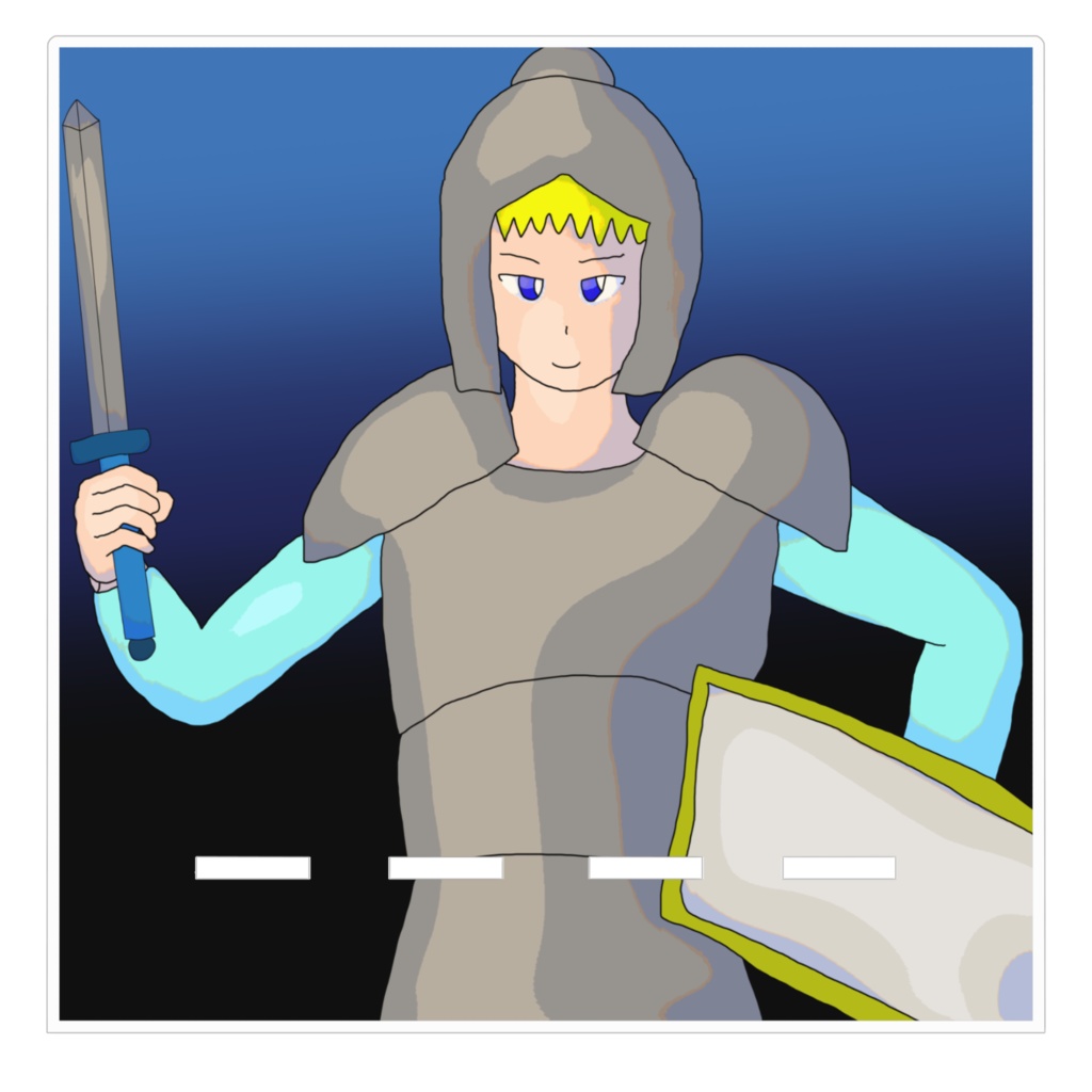 アクリルスマホスタンド、女戦士