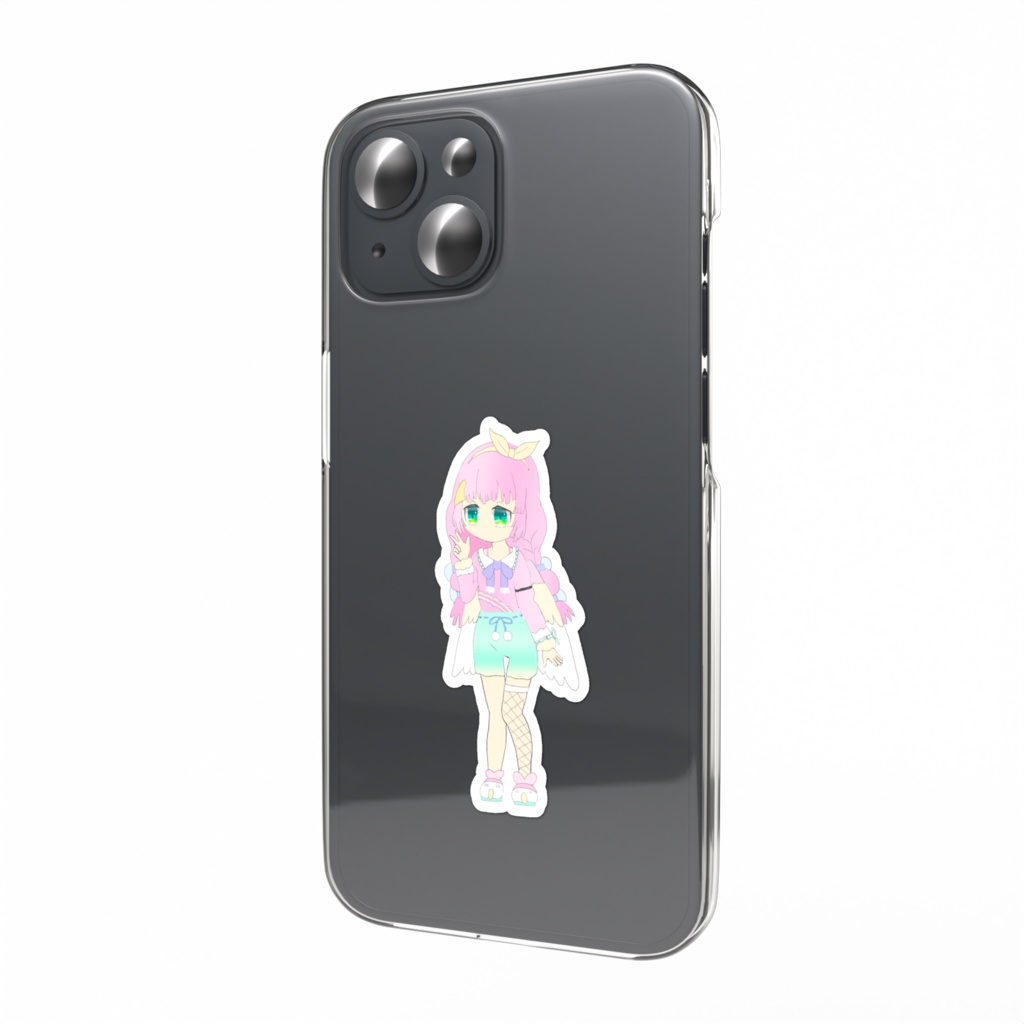 インコちゃんイラストスマホステッカー
