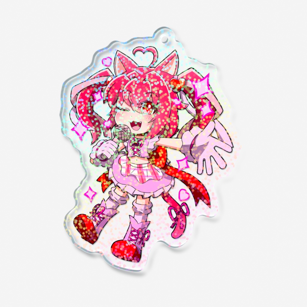 アイドルラブニャン ホログラムアクリルキーホルダー