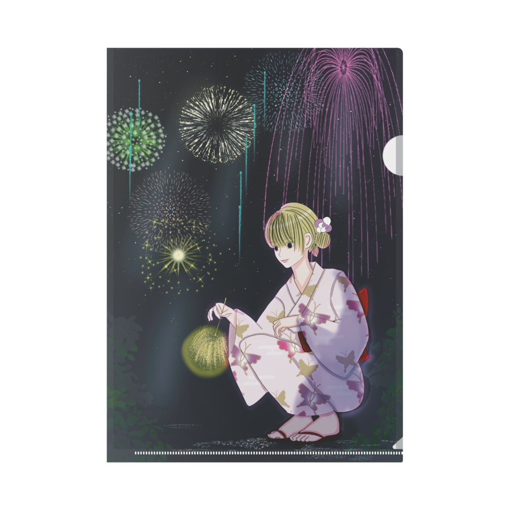 花火女子と蛍