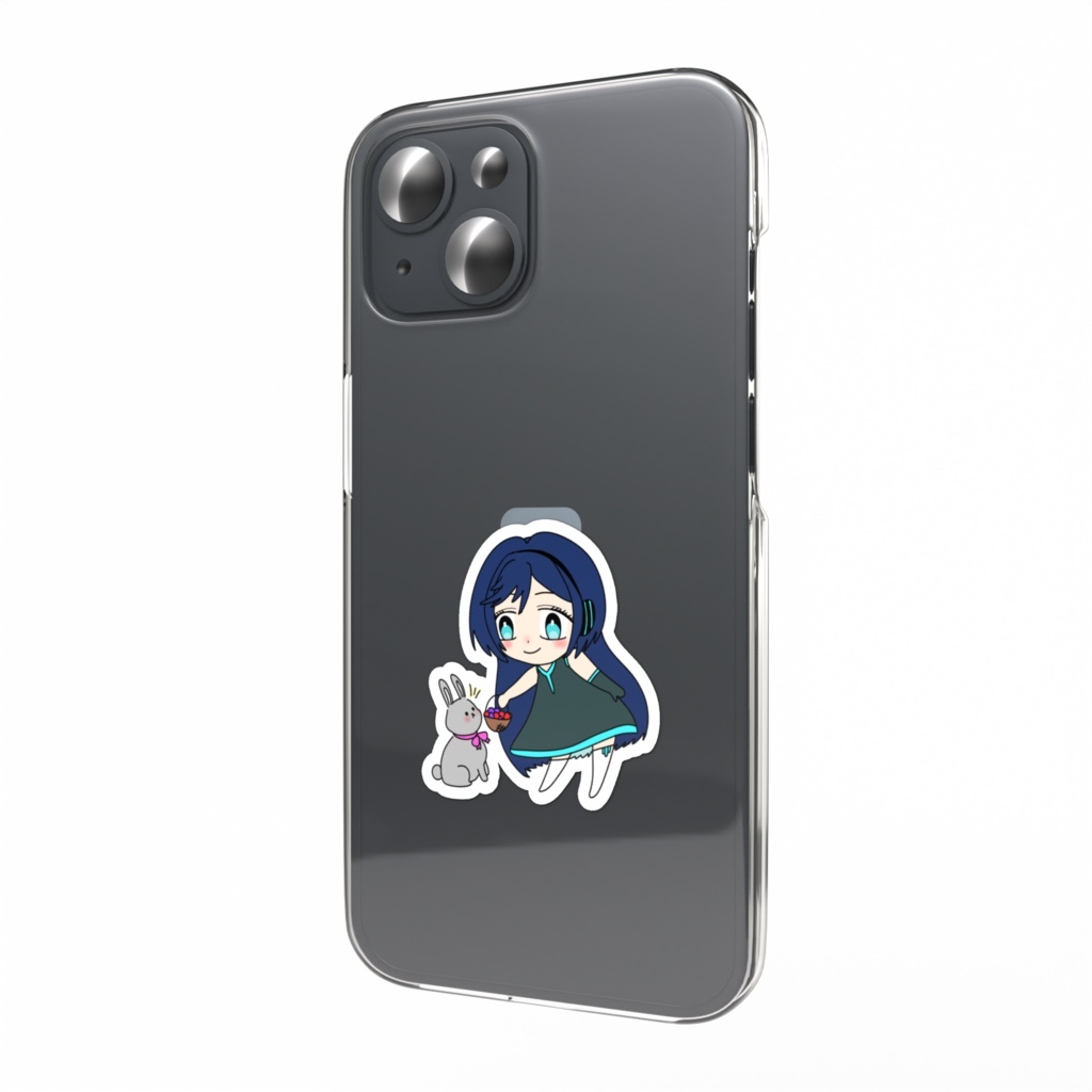 AOとウサギのステッカー