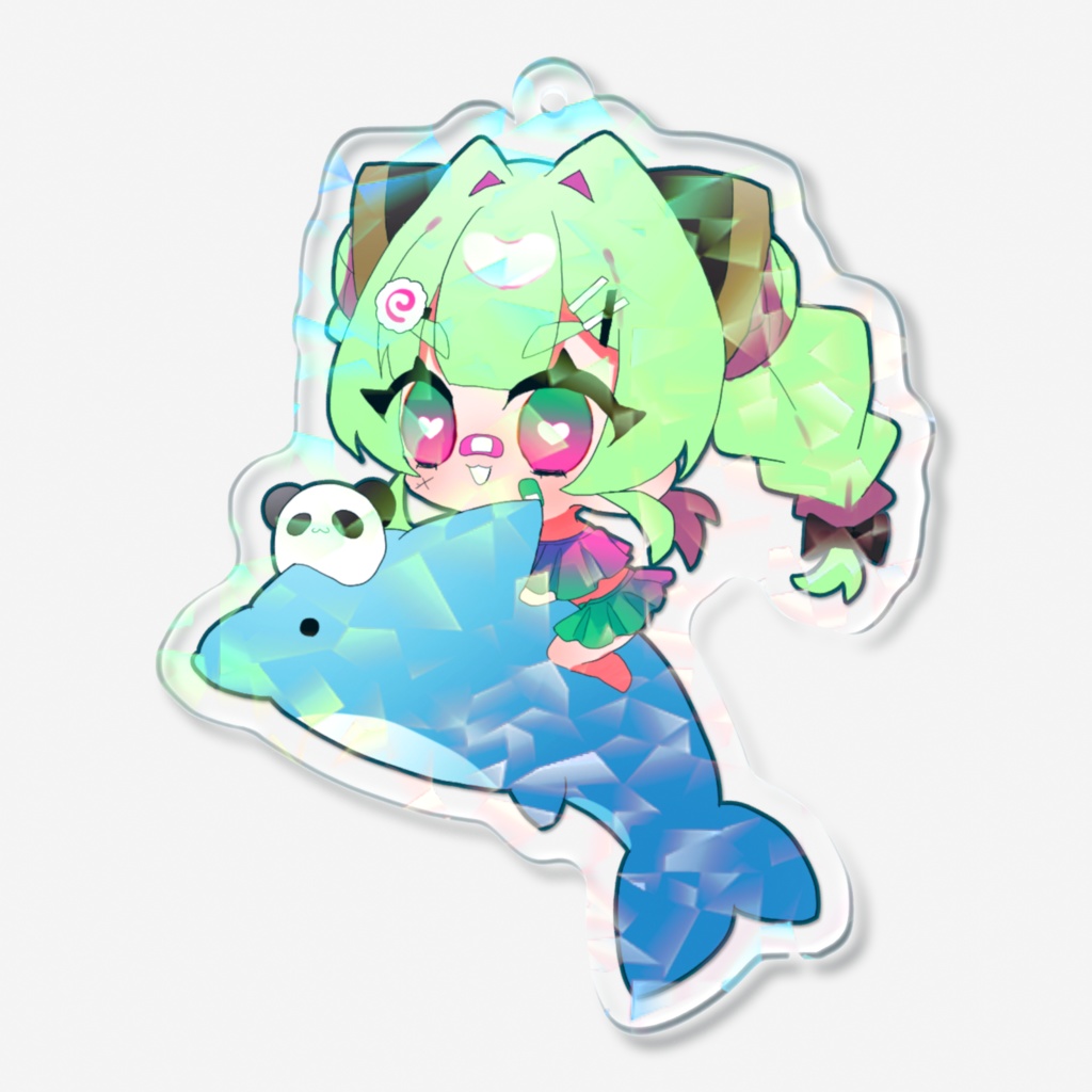 ホログラムアクキー夏牡丹